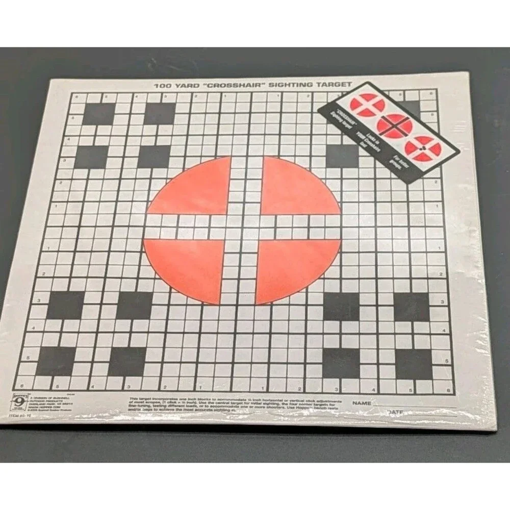 NRA OFFICIAL 100-YARD RIFLE TARGET 14X14 CONTAINS 20 MEDIUM-GAUGE PAPER TARGETS